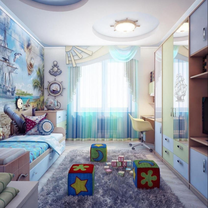 Дизайн детской комнаты 10 м²