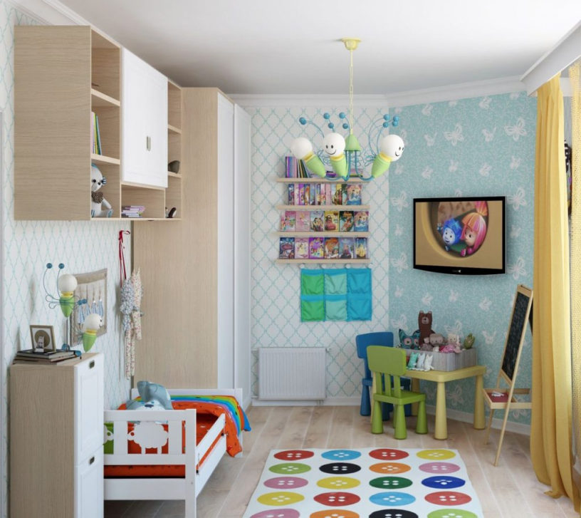 Дизайн детской комнаты 10 м²