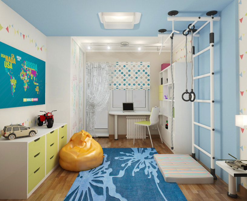 Дизайн детской комнаты 10 м²