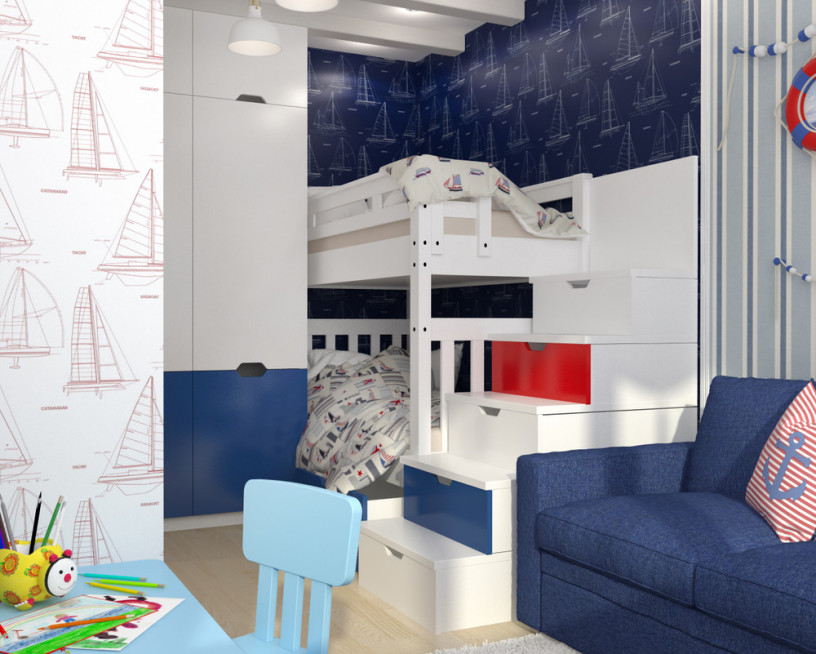 Дизайн детской комнаты 10 м²