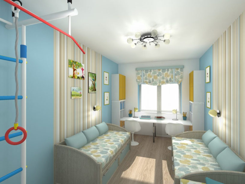 Дизайн детской комнаты 10 м²
