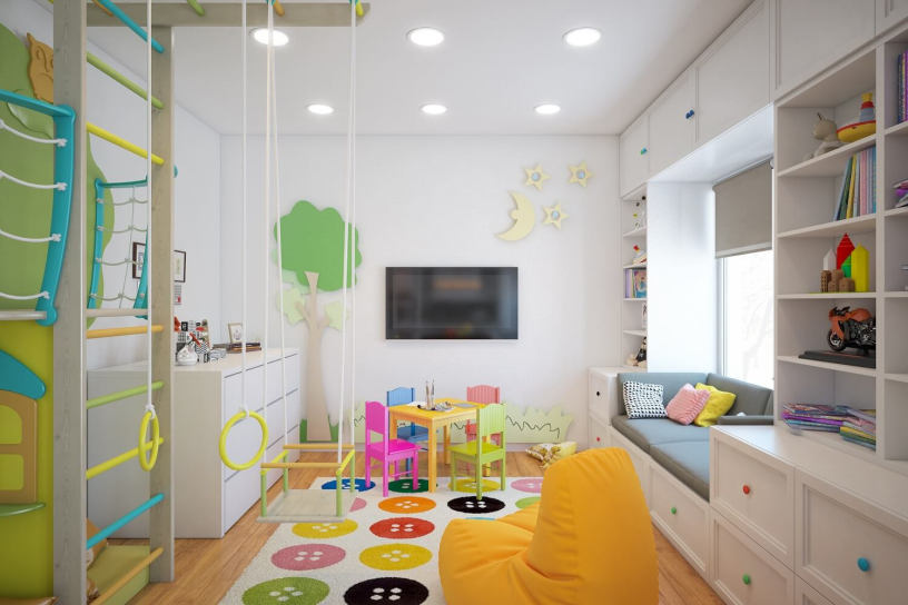 Дизайн детской комнаты 10 м²