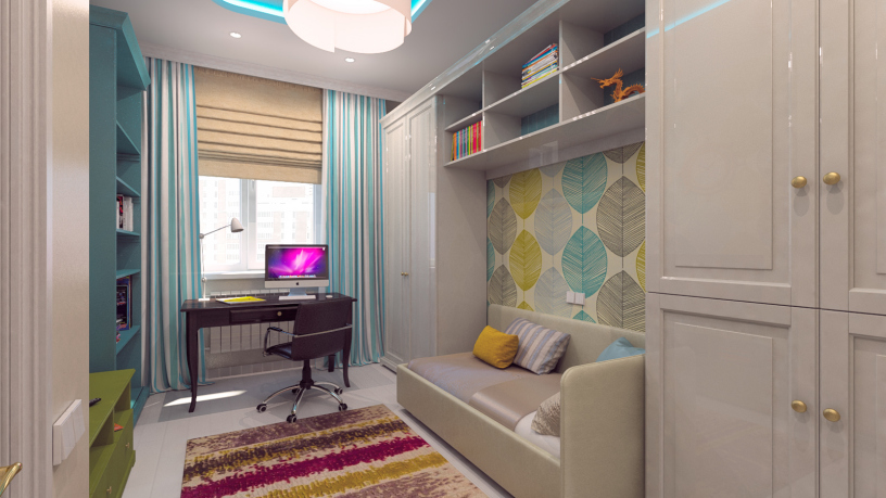 Дизайн детской комнаты 10 м²